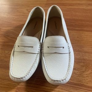 G.H. Bass & Co. White Leather Loafers